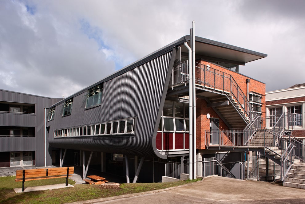 TD Structures - Brewer Davidson - Takapuna Grammar Library/Classroom Building